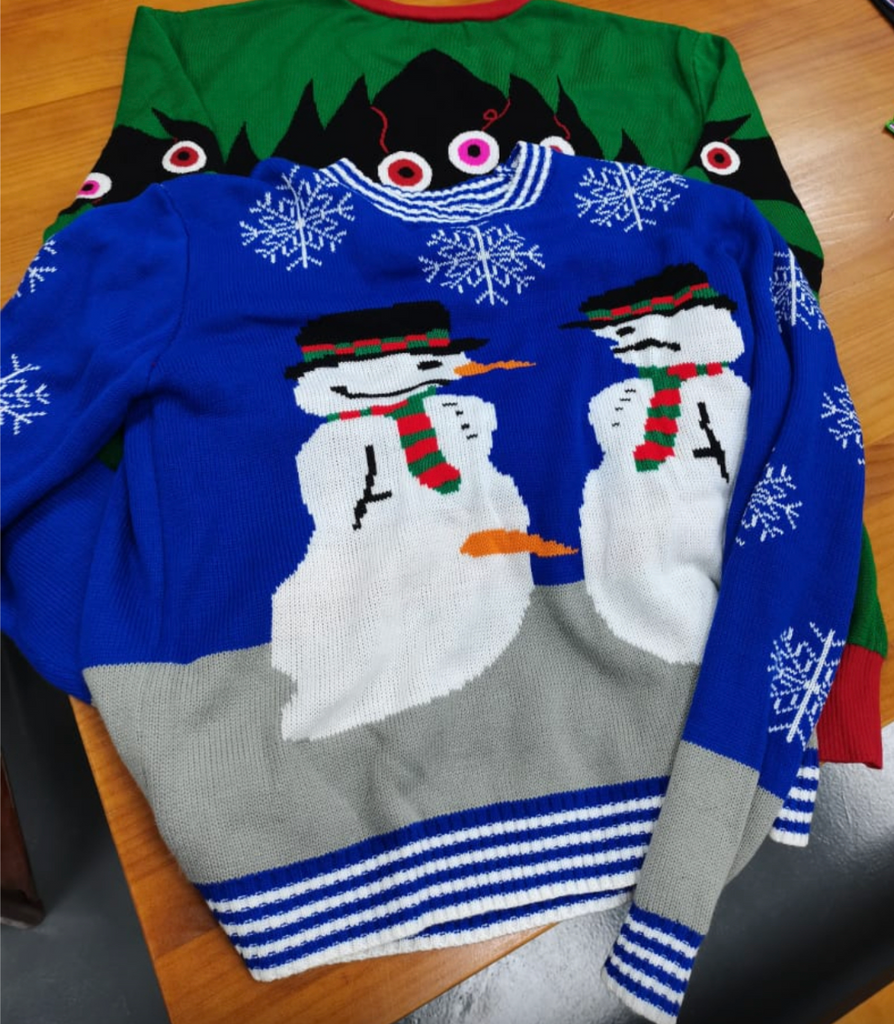 Custom ugly holiday on sale sweater