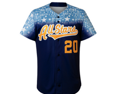 Sublimated Full Button Baseball Jerseys Order ZBA71-DESIGN-BA1319