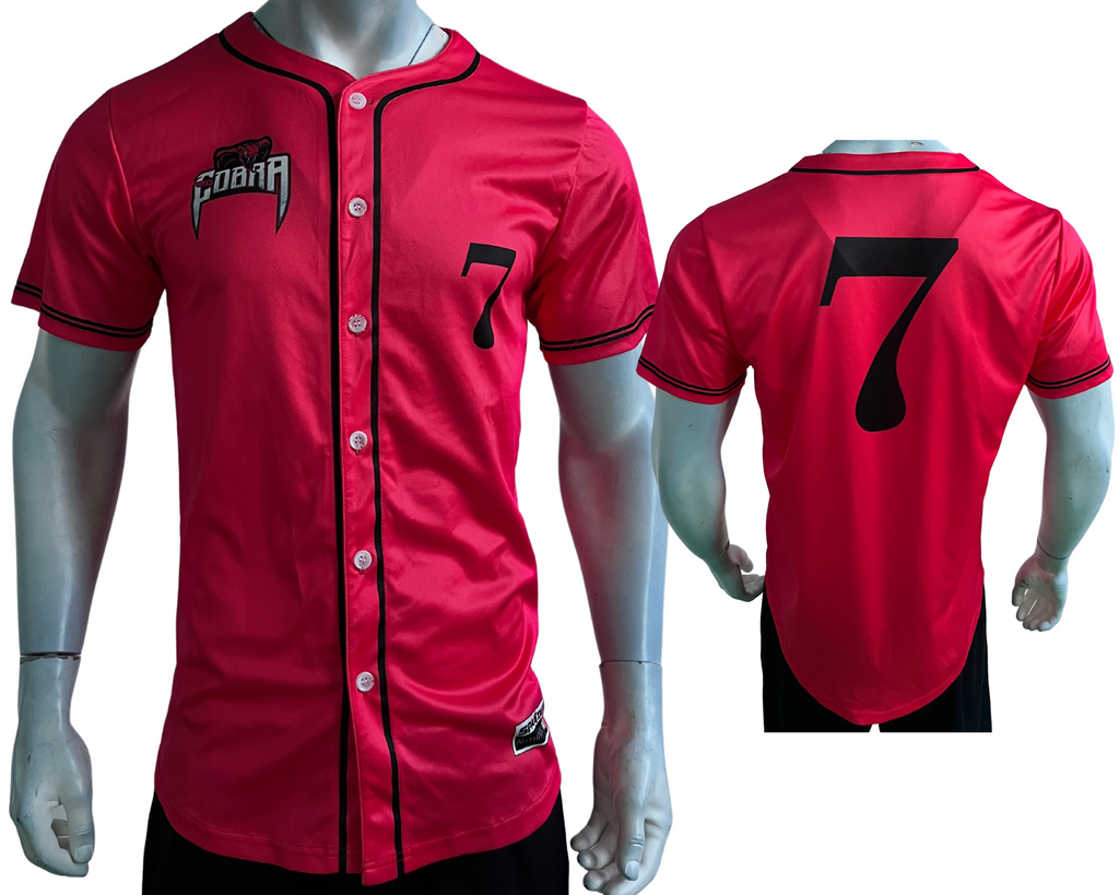 Custom 2-Button Front Baseball Jersey (Full Color Dye Sublimated) - 301612  - Swag Brokers
